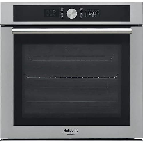 Four encastrable pyrolyse Hotpoint Ariston FI4854PIXHA - Four pyrolyse Inox - multifonction - Chaleur tournante ou pulsée - 71 litres - Porte froide (4 vitres) - Classe énergétique A+