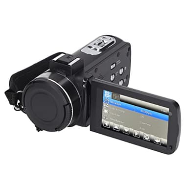 Caméra Vidéo 4K Caméscope, Enregistreur de Caméra Numérique 4K HD Vlogging, Zoom Numérique 18X Enregistreur Vidéo 56MP Caméras Vlog WiFi à écran Tactile 3,0 Pouces avec