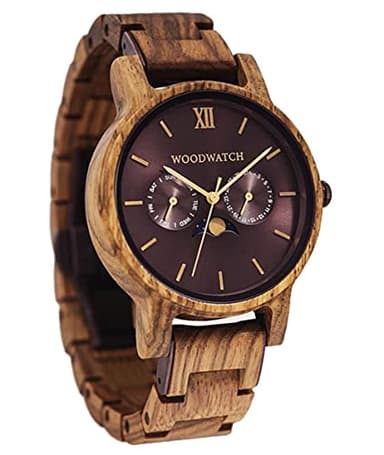 WoodWatch Dark Sailor Jet | Montre en Bois Homme | Wood Watch for Man | Produit écologique, on Plante Un Arbre pour Chaque Montre