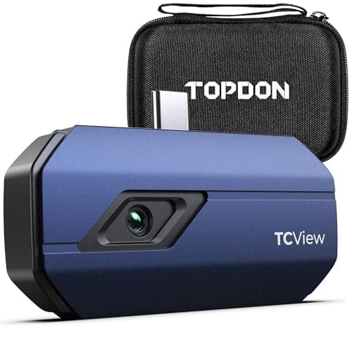 TOPDON TC001 Imageur Thermique, Caméra Thermique Infrarouge Android USB C, 512 * 384 TISR Haute Résolution, Clarté Thermique Accrue, -20℃ à 550℃, 0.1℃ Précision de Test pour Smartphone/Tablet/Windows