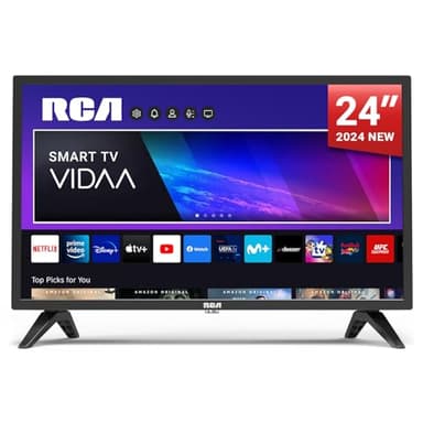 RCA VRS24HF1 Smart TV 24 Pouces (60 cm) HD LED WiFi Connectée Télévision VIDAA OS avec Triple Tuner, VIDAA Remote App, Molotov, Netflix, Prime Video, Disney+, Youtube, 2024