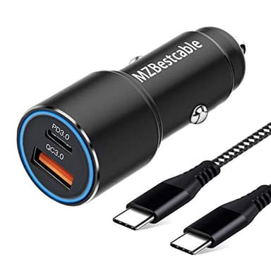 36W Chargeur Voiture USB C PD & QC 3.0 pour Samsung Galaxy S23 S21 S22 S20 Plus Ultra FE 5G A53 A52S A52 A54 A14 A13 A22 A23 A25 A33 A32 A51 A31 A41,Xiaomi 14T 13T Allume Cigare Charge Rapide+Cable