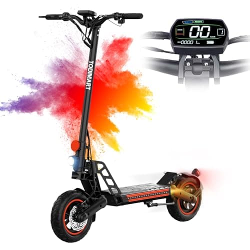 TODIMART G2 Trotinette Electrique Adulte, Autonomie 45KM Moteur 500W/25KM/H Batterie 48V 10.4Ah,Trottinette électrique 10 Pouces Tubeless Tout-Terrain Pneus, Charge 150kg