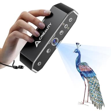 Creality CR-Scan Otter Scanner 3D pour Impression 3D, 20fps avec Vision Stéréo à Quatre Objectifs, Plage de Numérisation de 10 à 2000 mm, Suivi Anti-tremblement, Précision de 0,02mm pour MacOS/Windows