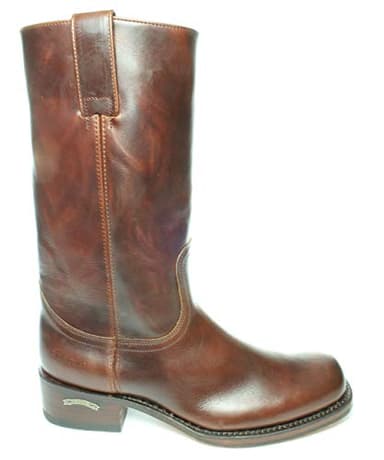Sendra Boots 3162 Seahorse 84 Marron Santiag Basic Western Hommes Botte Bout Rond Talon Droit Arbre Droite Pullstraps Fait Main Cuir Véritable Taille 43