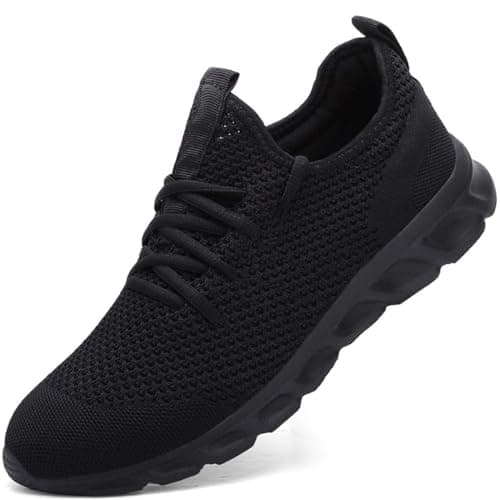 Femme Chaussures de Running pour Course Sports Fitness Respirant Mesh Gym Outdoor Trail Jogging Walking Tennis Baskets athlétique Sneakers Noir 39 EU