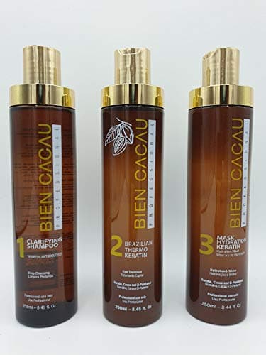 Bien Cacau Keratin Smoothing System 3 X 250ML (Shampoing, Kératine et Masque)