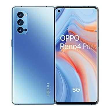 OPPO Reno4 Pro Bleu Galactique - Smartphone débloqué 5G - Téléphone Portable - 256 Go - 12 Go de RAM -Batterie 4000 mAh avec Technologie de Charge Rapide SuperVOOC 2.0 / 65W - USB-C - Android 10