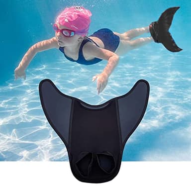 Rianpesn natation en forme sirène, palmes d'entraînement monopalme monopalme monopalme natation pour enfants, adolescents, adultes