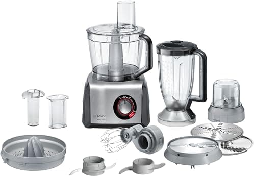 Bosch MultiTalent 8 MC812M844 – Robot de cuisine polyvalent avec plus de 50 fonctions – 1250 W – Grande capacité de 3,9 L – Couleur : Noir