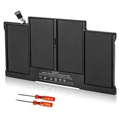 SLODA Batterie de Remplacement pour Macbook Air 13" A1405 A1496 (A1369, A1466 Mi 2011 Mid 2012 Mid 2013 Début 2014 Début 2015) A1377 (A1369 Fin 2010 Version) Compatible pour Macbook Air 13 Pouces 3,2 4,2 5,2 6,2 Batterie de Rechange [Li-Polymer 7,6V 7200mAh]