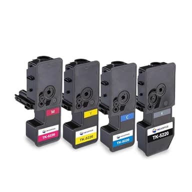MEGOFFICE TK5220 Lot de 4 Cartouches de Toner Compatible pour Kyocera ECOSYS TK5230 TK-5220 pour M5521CDN M5521CDW P5021CDN P5021CDW(Noir,Cyan,Magenta,Jaune)