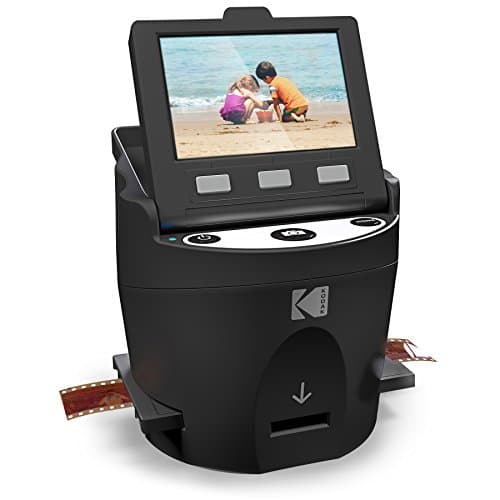 Kodak Digital Film Scanner, Convertit les Négatifs et Diapositives de Film 35 mm, 126, 110, Super 8 et 8 mm en JPEG Comprend un Grand écran LCD Inclinable de 3,5 pouces et des films EasyLoad