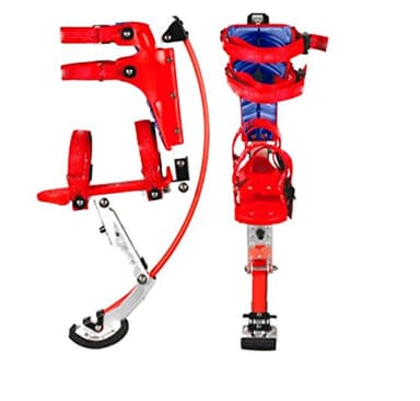 Kangourou Chaussures Pogo Échasses pour enfants et jeunes Rouge Capacité de charge 40-60 kg