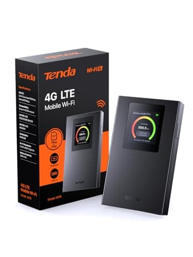 Tenda 4G Routeur Mobile WiFi, Hotspot Portable MiFi, Routeur 4G SIM, WiFi 6 AX300, Batterie Rechargeable, Port USB-C, WPA3, Écran Couleur, Compatible avec Carte Nano SIM Verrouillée, Plug et Play, MF6