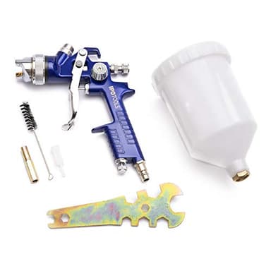 IPOTOOLS Pistolet à Peinture HVLP H-827P Système Pistolet de Peinture Professionnel avec gobelet de 600 ML et buse de 1,3 mm, Pistolet de Peinture carrosserie