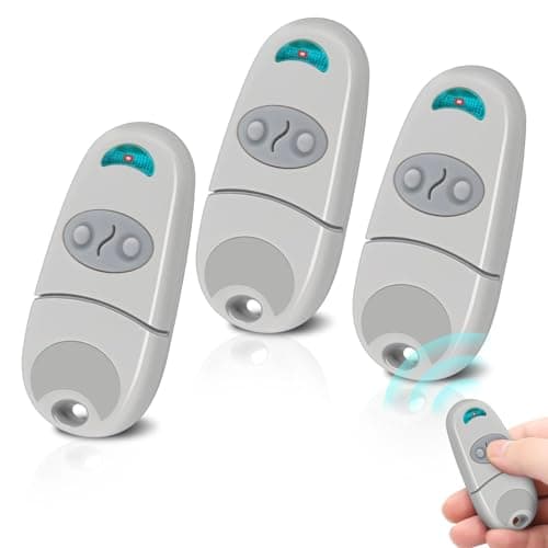 3 Pieces Telecommande portail, 433,92 MHz Telecommande Porte de Garage,Télécommande C@me Compatible Avec 433,92 MHz Telecommande Top 432 EE, Top 432 EV, Top 432 NA, 2 Canaux