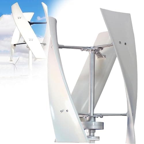 DPLXQPP éoliennes,éoliennes Verticales Domestiques,éoliennes en Spirale,Kits Complets D'éoliennes D'autoconsommation,9000W-48V