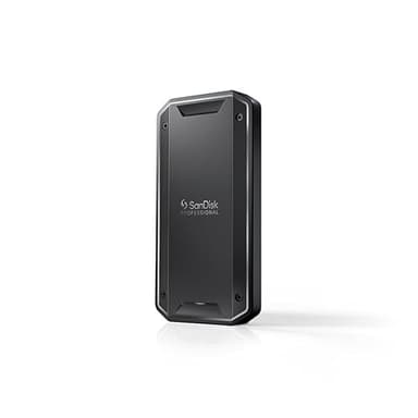 SanDisk Professional 2 to PRO-G40 SSD, Disque SSD Portable, jusqu'à 3000 Mo/s, Thunderbolt 3 (40Gbps), USB-C (10Gbps), Ultra-Robuste IP68, pour la résistance à l'eau et à la poussière Formaté exFAT