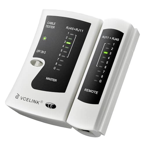 VCELINK GJ468 Testeur de Réseau RJ45 Testeur de Cables RJ45 Prise Network Ethernet Cable