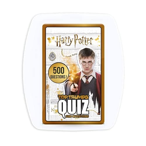 Winning Moves - Quiz Harry POTTER - 500 questions illustrées - Jeu de société - Jeu de cartes - Format voyage - A partir de 8 ans - 2 à 6 joueurs -Version française