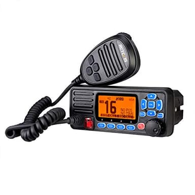 Retevis RA27 Marin Émetteur-récepteur, IP67 Étanche Talkie Walkie, Class D DSC, GPS, 88 Chaînes, Dual/Tri-Watch, Radio VHF Marine Fixe pour Yachts, Marinas (1 Pièce, Noir)