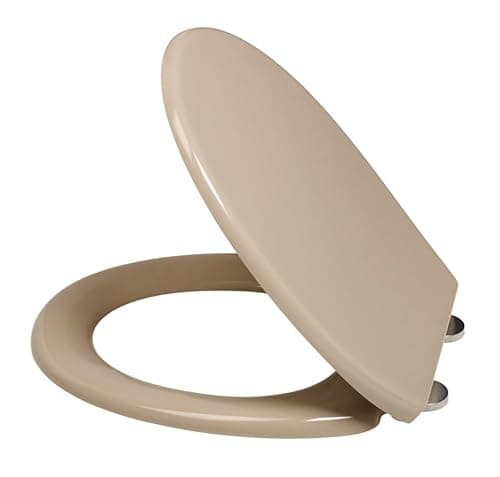 ROSSIGNOL Abattant WC, Cuvette Toilette avec Double Frein de Chute, Lunette WC, Traitement antibactérien, Haute qualité et inrayable, Glossy