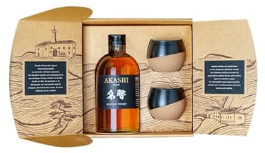 Akashi Meïsei Coffret Whisky Japonais + 2 Japanese Cups 40° 50cl