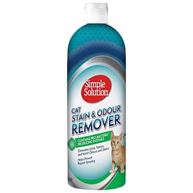 Simple Solution Cat Stain and Odour Remover - Nettoyant enzymatique avec pouvoir nettoyant pro-bactérien - 1 Litre