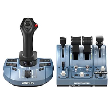 Thrustmaster TCA Captain Pack X Airbus Edition - Manche de vol et quadrant d'accélérateur de haute précision pour Xbox Series X|S, Xbox One et PC
