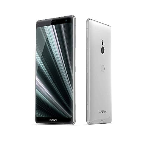 Sony Xperia XZ3 Smartphone avec écran OLED 6" (64 Go de mémoire interne, 4 Go de RAM, Snapdragon 845, Android 9.0) - Blanc argenté
