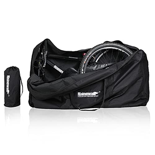 UBORSE Sac de Transport Vélo 26 à 29 Pouces Housse de Roue VTT Pliable Sacoche Grand Pliant Porte-Vélo Étanche pour Cyclisme, Voyage Sac de Voyage pour Avion VTT/Route/Trotinette Electrique
