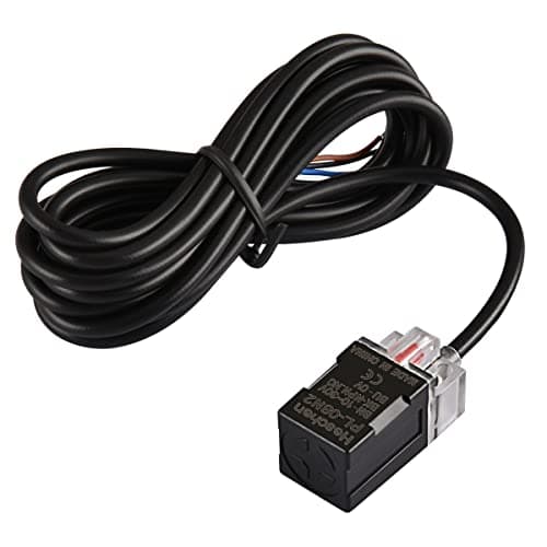Heschen Capteur de proximité inductif carré non bouclier type PL-08N2 Distance 8 mm 10-30 VDC 200 mA NPN normalement fermé (NC) 3 fils