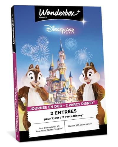 Disneyland Paris - Journée en Duo 2 Parcs Disney® - Coffret Cadeau - Ticketbox - Idée Cadeau Divertissement