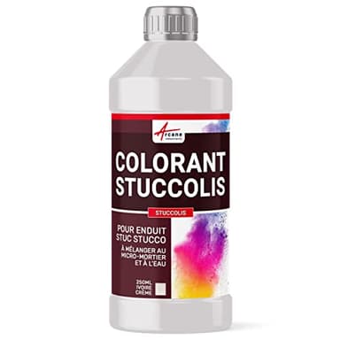 Dose de colorant, pour enduit stuc, stucco, venitien colorant stuccolis - 250 ml Ivoire Crème - ARCANE INDUSTRIES