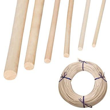 Cannage Rotin à Tressé de 500 g de Rouleau de Rotin Naturel pour Vannerie, Rotin à Tressé pour Vos créations de Vannerie, Corbeilles, Paniers