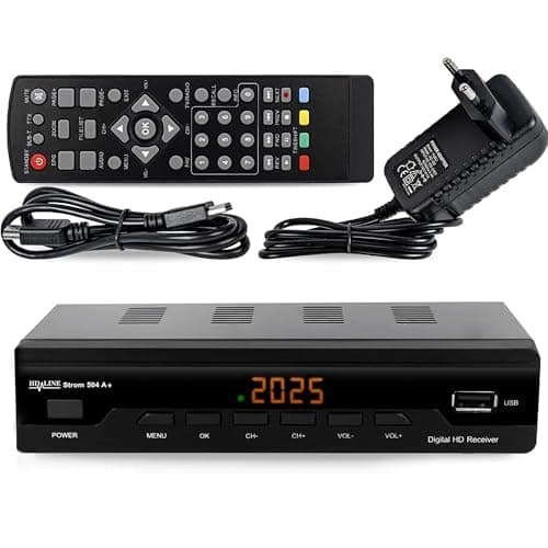 Strom 504 A+ Décodeur TNT Full HD -DVB-T2 - Compatible HEVC264 - (HDMI,Péritel, USB, Digital Plus) Noir