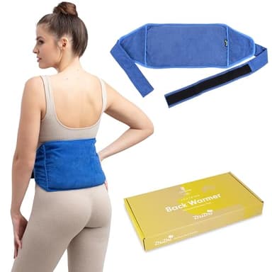 Zhu Zhu Ceinture Chauffante - Bande Apaisante Micro-Ondes - Graines de Blé - Thermothérapie pour Soulager le Mal de Dos - Pack Chauffant Anti Douleur Non Parfumé