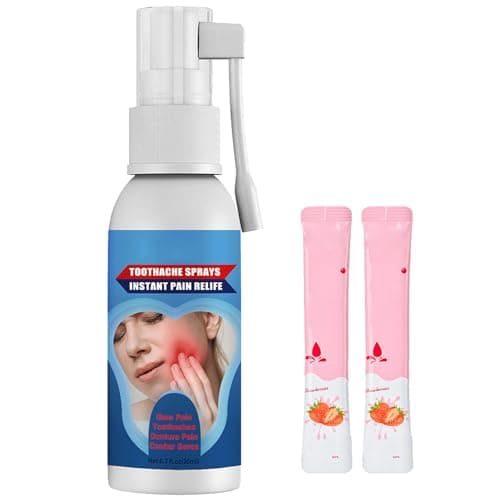 KOAHDE Spray de Soulagement de la Douleur Dentaire,Sprays Réparation des Gencives,Spray Oral Portable Mal De Dents,Spray de Remèdes pour les Dents et les Gencive,Spray pour Douleur Dentaire