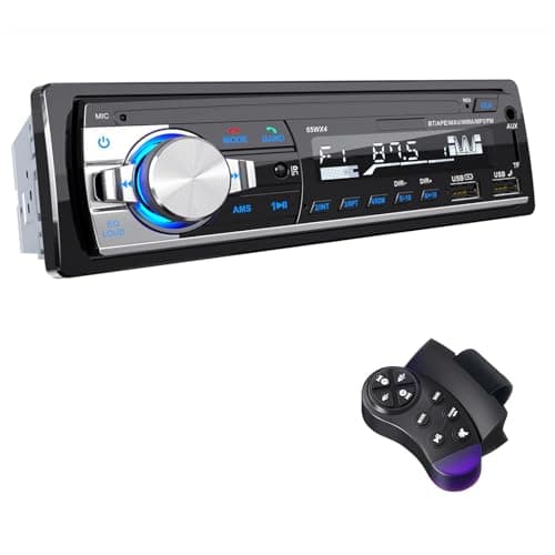 RDS Autoradio Bluetooth 5.0, CENXINY Poste Radio Voiture Bluetooth Mains Libres avec Télécommande, 4x65W Autoradio 1 DIN Radio Stéréo MP3 Player Soutien iOS Android Supporte 2 USB/AUX in/TF/SD
