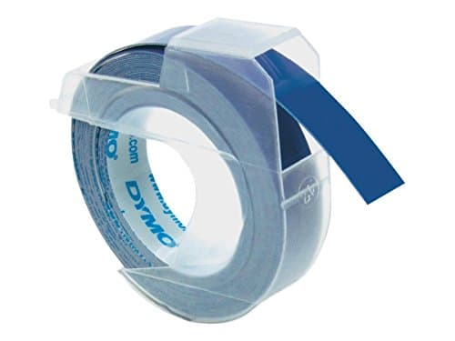 Dymo Ruban de Marquage 3D 9 mm x 3 m - Blanc sur Bleu (Lot de 3)
