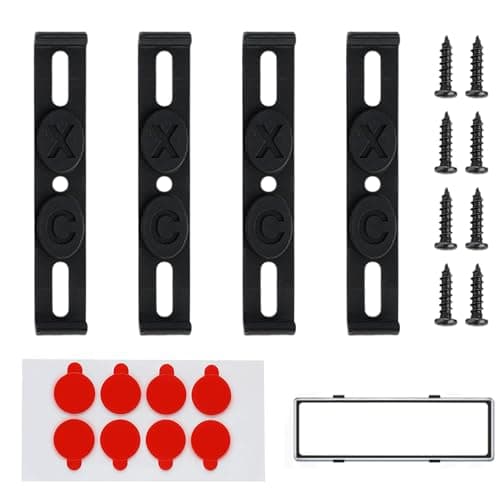 4 Support Plaque Lmmatriculation,Support Plaque Immatriculation Voiture,Cache Plaque Immatriculation,Plaque Immatriculation Voiture,Universels sans Cadre pour Voiture,Plaque D'immatriculation