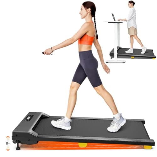 SYSURO Tapis Marche Inclinable 9% Walking Pad Pliable Incliné avec Amortissement 6 Points, Petit et Bruit Bas