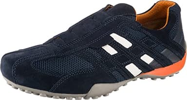Geox Homme Uomo Snake L Sneakers, Navy, 44 EU