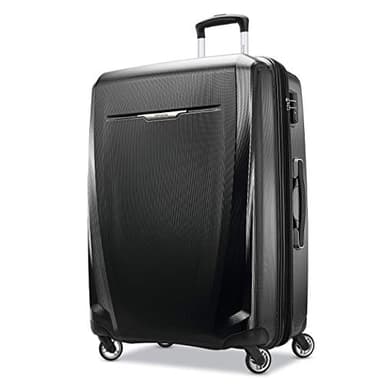 Samsonite Winfield 3 DLX Valise Rigide à roulettes pivotantes, Noir, Checked-Large 28-inch