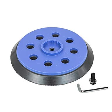 Plateau de ponçage 125mm pour Bosch GEX 125-150 AVE Professional, 8 trous, MOYEN, pour disque abrasif, Accessoire pour Ponceuse Excentrique -DFS