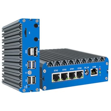 SZBOX Micro Appareil Pare-feu, N100 4*Port i226 2.5G LAN Mini PC sans Ventilateur avec Barebone pfSense, Routeur Pare-feu Openwrt Pas de RAM, Pas de Stockage, Pas de Système