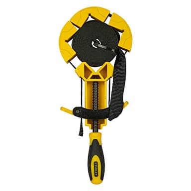 Stanley 0-83-100 Presse à cadre 4,5 m - objets circulaires, carrés ou de formes irrégulières - fourni avec sangle en nylon renforcé - poignée bimatière pour plus de confort