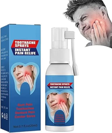 Spray de traitement instantané des dents pour soulager les maux de dents, remèdes pour les dents et les gencives, pour soulager les douleurs musculaires, prévient efficacement la douleur dentaire,
