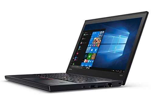 Lenovo ThinkPad X270 12,5" 1920 x 1080 Full HD Intel Core i5 256 Go SSD Disque dur 8 Go Windows 10 Pro Webcam Ordinateur portable (reconditionné), noir – anthracite